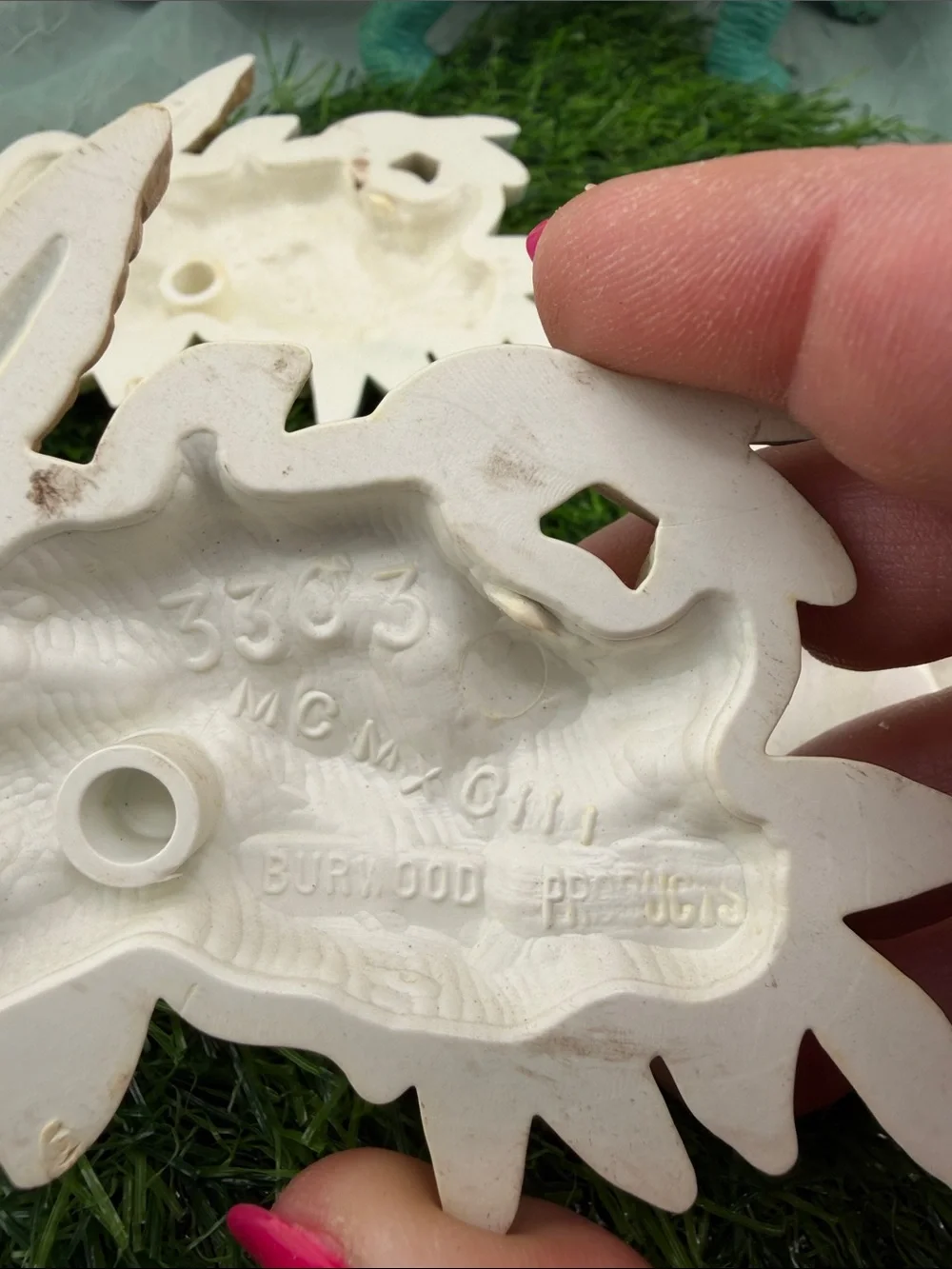 Vintage 1990s Burwood Products Plastic Hummingbird and Flower Wall Art |set of 9
